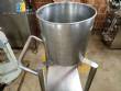 Transfer tank with support and stainless steel wheels 20 liters