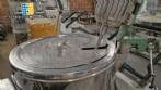 Electric stainless steel jacketed mixing tank
