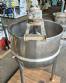 Stainless steel cooking pot, 300 liters.