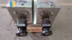 Filling machine with 2 nozzles for liquids and pilfer cap screwer