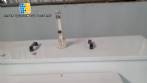 Linear filling machine with stainless steel threading machine 12 Narita nozzles