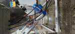 JHM stainless steel inclined screw conveyor with receiving silo