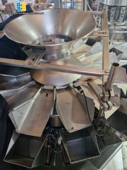 Masipack multihead packaging machine with 14 scales, 60 packages per minute.