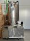 Jacketed mixing tank reactor with 300 liter chiller cooling tank