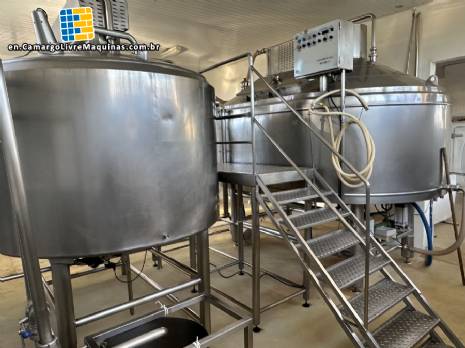 Queijomatic for making cheese paste Globo Inox 8,000 liters