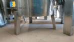 Stainless steel tank for 1,500 liters jacketed with agitator