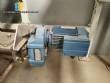 Stainless steel bagging storage silo with 2000 liter output screw conveyor
