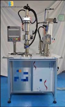 Bag on valve aerosol filler 800 to 1200 bottles per hour