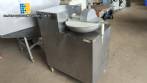 Stainless steel meat cutter processor with rotating knives