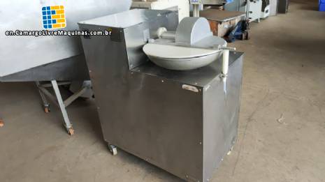 Stainless steel meat cutter processor with rotating knives