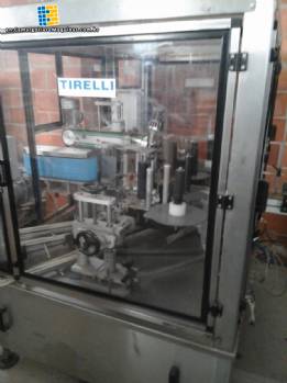 Tirelli labeller for bottles, Cologne and perfumes