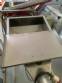 Inclined screw conveyor with stainless steel silo
