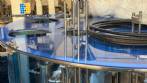 Automatic rotary dosing and sealing filling machine for cups, jars, and bottles, Milainox MB-1