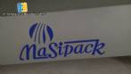 Inclined conveyor with slat for Masipack packaging machine