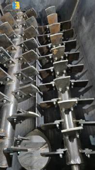 Steel mixer/crusher/de-aggregator, 20 HP, 1.5 tons.