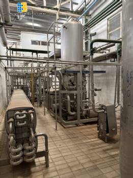 Aseptic sterilization system, tubular pasteurizer with Tetra Pak homogenizer.