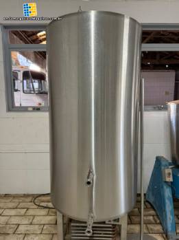 Self-refrigerated stainless steel fermentation tank for beer, 250 liters, Fass Bier