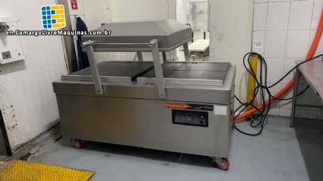 Stainless steel vacuum packaging machine with double chamber, Selovac