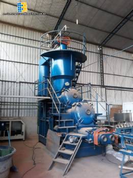 Triplex extruder for soap, 5 tons per hour.