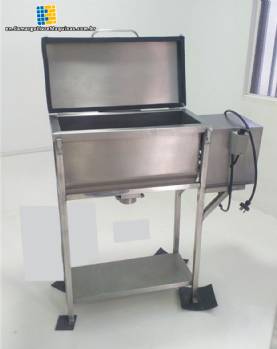 Stainless steel ribbon blender mixer for powders, 50 liters.