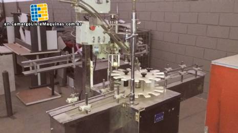 Placing of covers Erli and labeler Krones