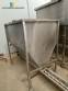 Stainless steel bagging storage silo with screw conveyor outlet