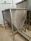 Stainless steel bagging storage silo with screw conveyor outlet