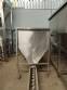 Stainless steel bagging storage silo with screw conveyor outlet