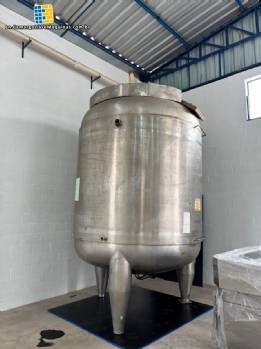 Alsafe 316L stainless steel aseptic tank for the beverage industry 12.000 L