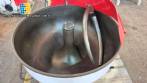 Dough mixer with hook, 100 liters, made of carbon steel.