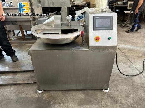 Stainless steel food processor/cutter for chopping and emulsifying meats and sausages, 20 liters.