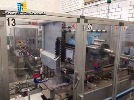 Wrapping machine with cellophane film PRB