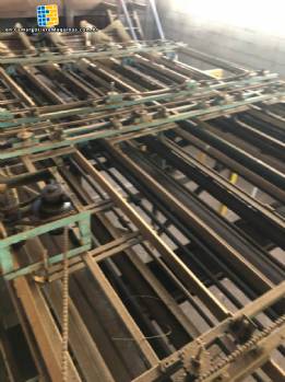 Line for processing oranges in the packing house layout format