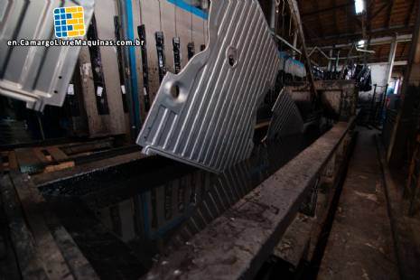 Complete line for industrial painting