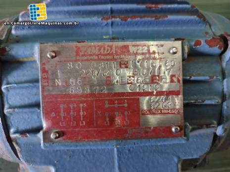 WEG 1 HP three-phase induction motor