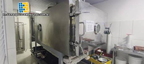 Freeze dryer, stainless steel freeze-drying machine for 50 kg to 60 kg. Freeze dryer, stainless steel freeze-drying machine for 50 kg to 60 kg.