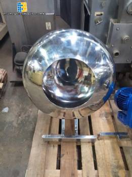 Small panning machine for batch pilot tests Small panning machine for batch pilot tests