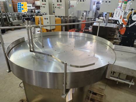 Stainless steel turntable feeder for 1200 mm Levapack jars Stainless steel turntable feeder for 1200 mm Levapack jars